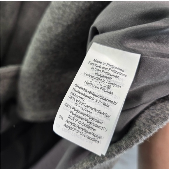 J. Crew Gray Pea Coat with Faux Fur Trim - Picture 11 of 12